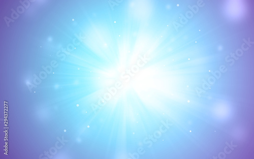 Blue and Purple sparkle rays with bokeh abstract elegant background. Dust sparks background.