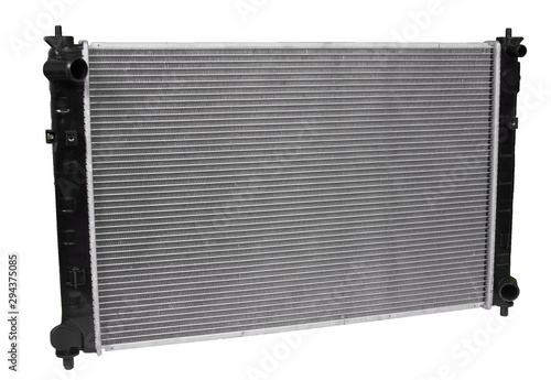 Car Radiator on a white background, isolated.