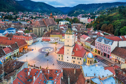 Brasov,  Romania. Old town square. photo