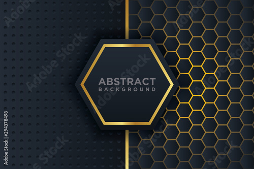 Abstract 3D background with a combination of luminous polygons in 3D style. Graphic design element. Elegant decoration.