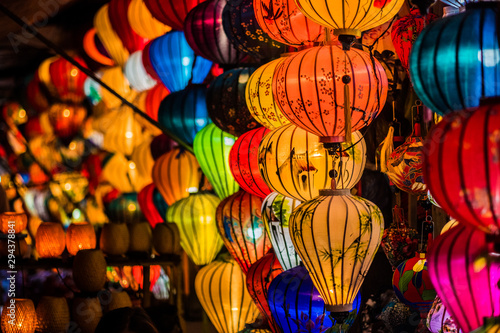 Colorful lanterns in Hoi An  Vietnam