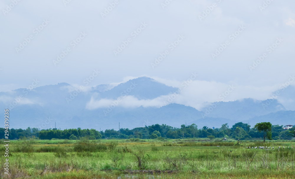 Beautiful of landscape with mountain view. Beautiful of landscape with mountain view.