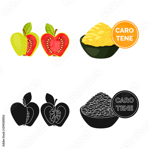 Vector illustration of test and synthetic logo. Set of test and laboratory vector icon for stock.