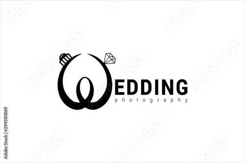 wedding photography logo template
