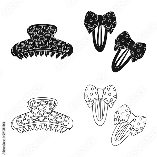 Isolated object of beauty and fashion icon. Collection of beauty and female stock symbol for web.