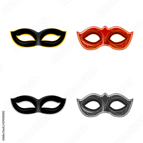Vector design of luxury and celebration icon. Collection of luxury and hide stock symbol for web.