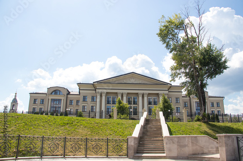 Uglich. Yaroslavl region. Modern buildings in the historical part of the city. Bank Of The Volga. photo