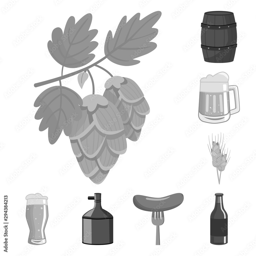 Vector design of restaurant and oktoberfest icon. Set of restaurant and brewing vector icon for stock. Vector design of restaurant and oktoberfest icon. Set of restaurant and brewing vector icon for stock.