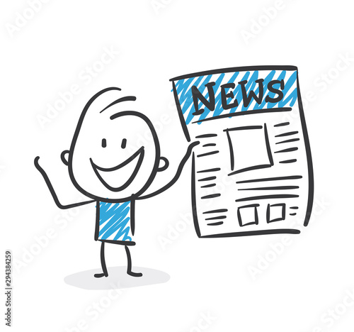 Stickman Blue: News. (Nr. 119)	