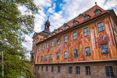 Bamberg Old Town Hall frescoes Bavaria Germany