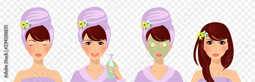 face mask steps guide facial beauty cream usage