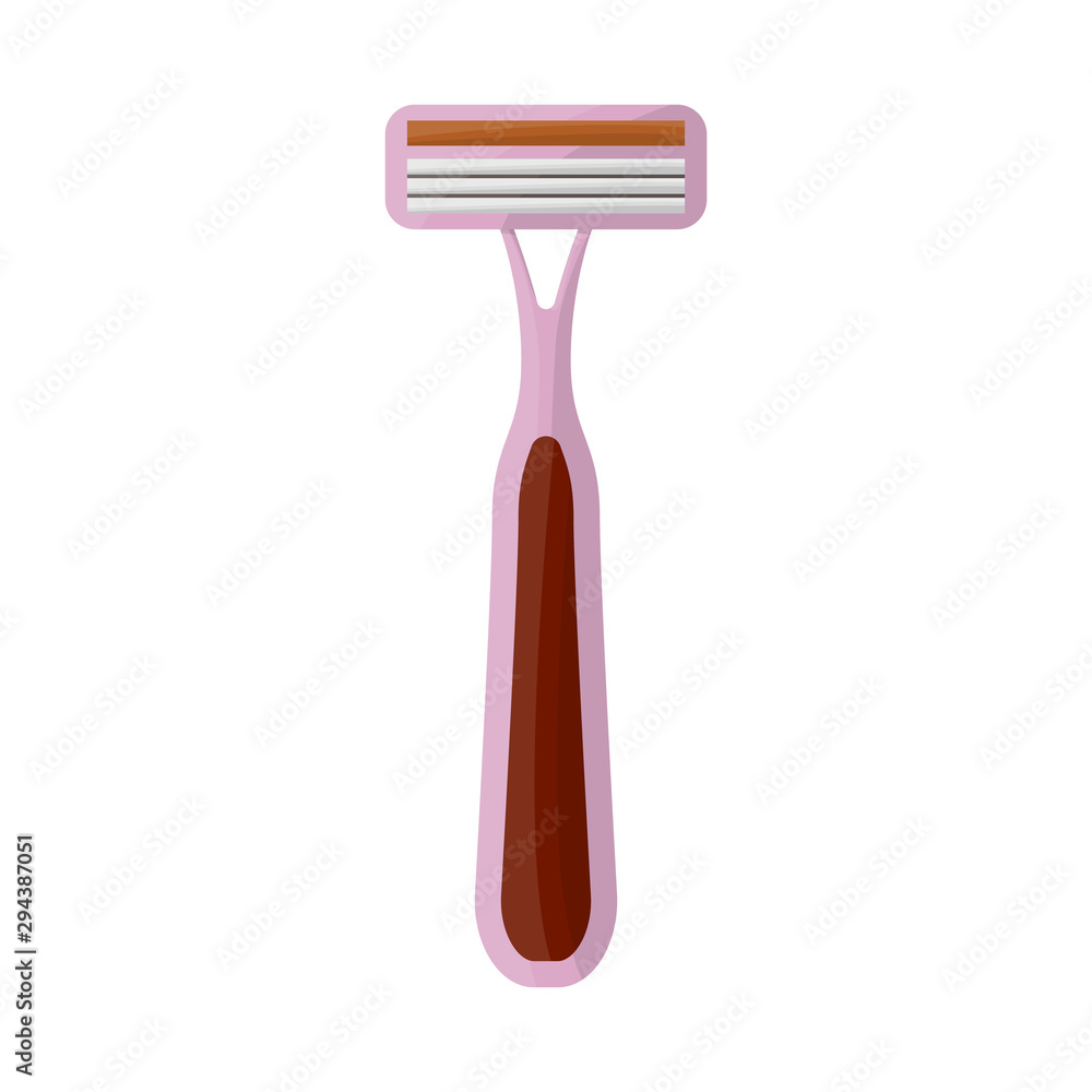 Vector illustration of shaver and safety logo. Web element of shaver and woman stock vector illustration. Vector illustration of shaver and safety logo. Web element of shaver and woman stock vector illustration.