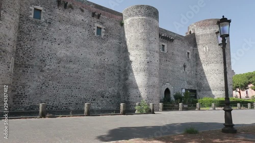 Wallpaper Mural Panoramic view of the Ursino castle in Catania in Sicily, Italy. Torontodigital.ca
