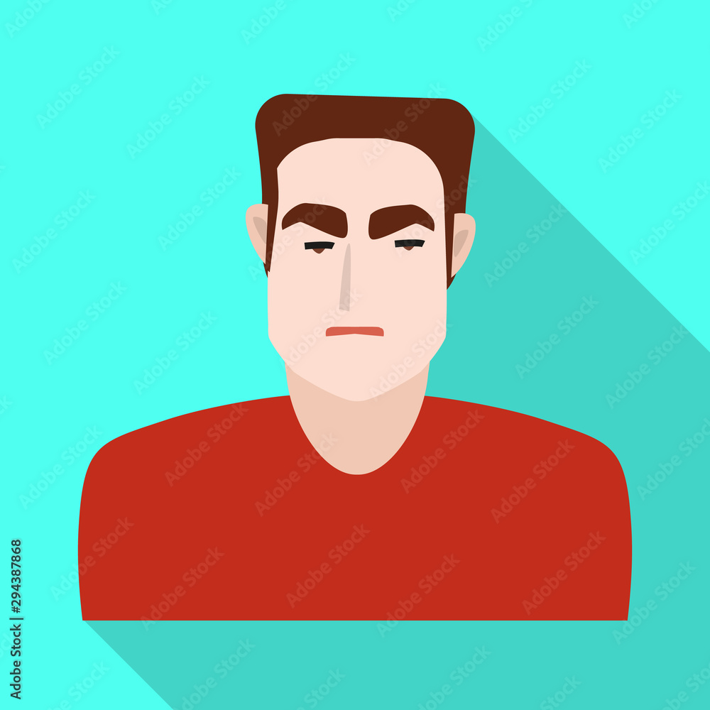 Vector design of man and young icon. Set of man and head vector icon for stock. Vector design of man and young icon. Set of man and head vector icon for stock.