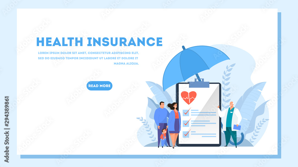 Health insurance concept. People standing at clipboard Health insurance concept. People standing at clipboard