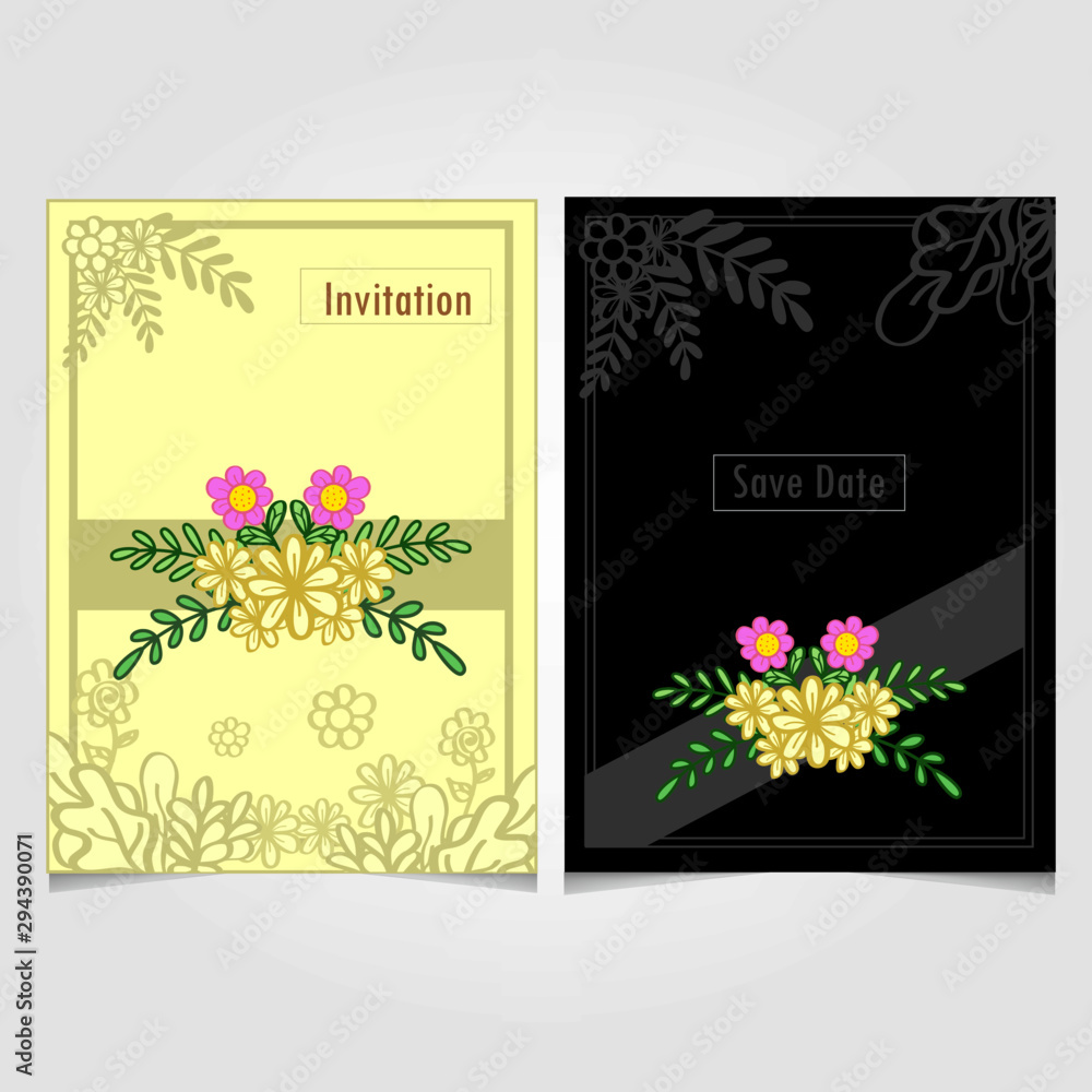 wedding invitation card and simple card invitation