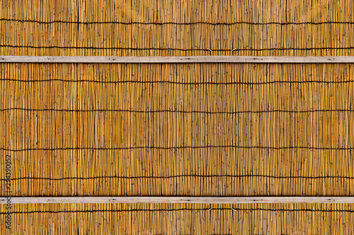 bammboo fence background  japanese bamboo room partition or part of furniture and basketry.