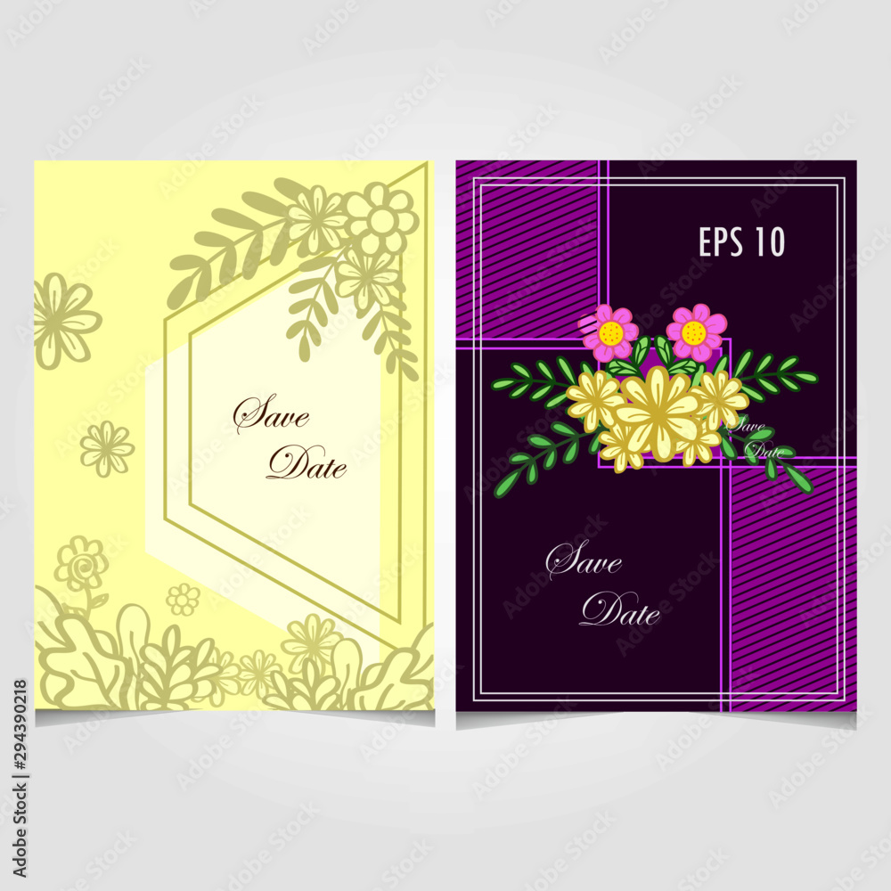 wedding invitation card and simple card invitation
