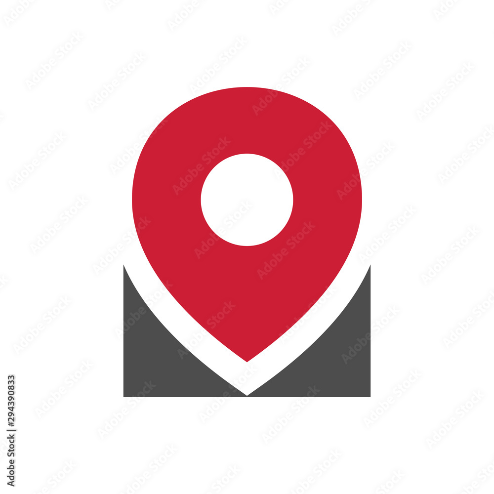 Simple gps pointer logo, location pin icon design Simple gps pointer logo, location pin icon design