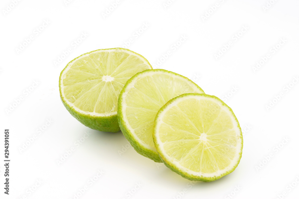 fresh lime on white background fresh lime on white background