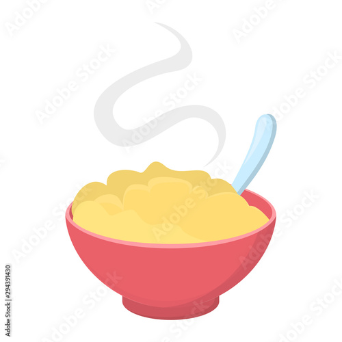 Mashed potato in the bowl