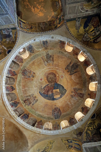 Mosaic and fresco, Monastery of Hosios Loukas, Boeotia, Greece