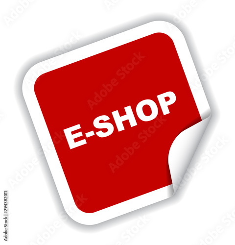 red vector banner eshop