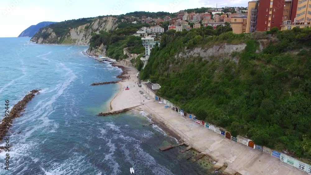 Il Passetto di Ancona visto dal drone Il Passetto di Ancona visto dal drone