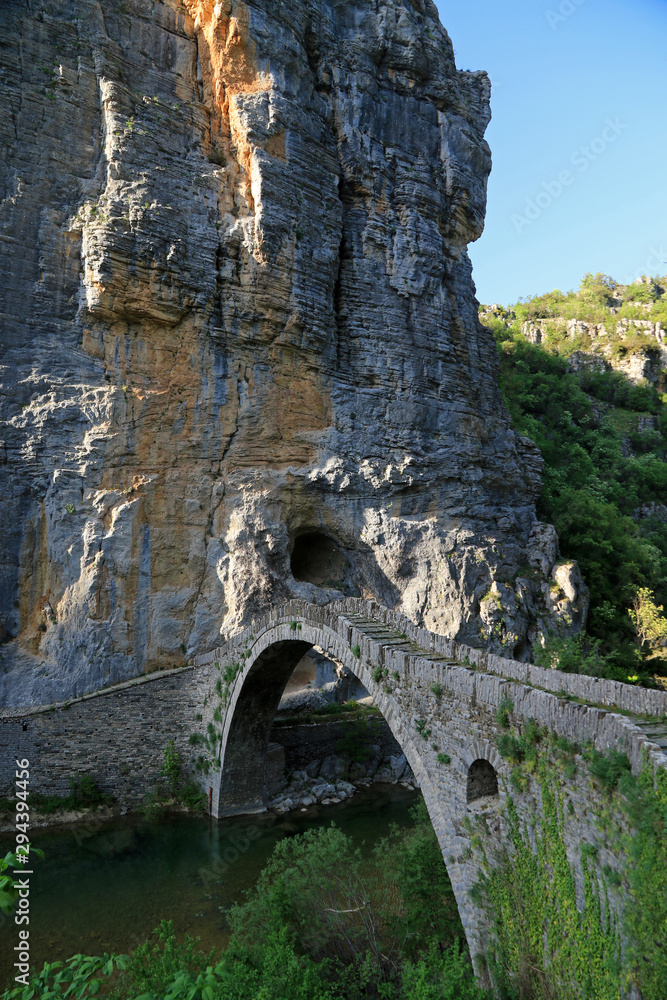 Noutsou or Kokkori Bridge, Zagori, Epirus, Greece