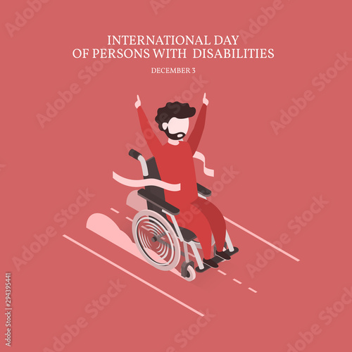 Vector Illustration on the theme International Day of Persons with Disabilities