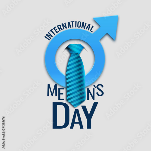 Vector illustration on the theme International Men's Day. For a poster or banner and greeting card.