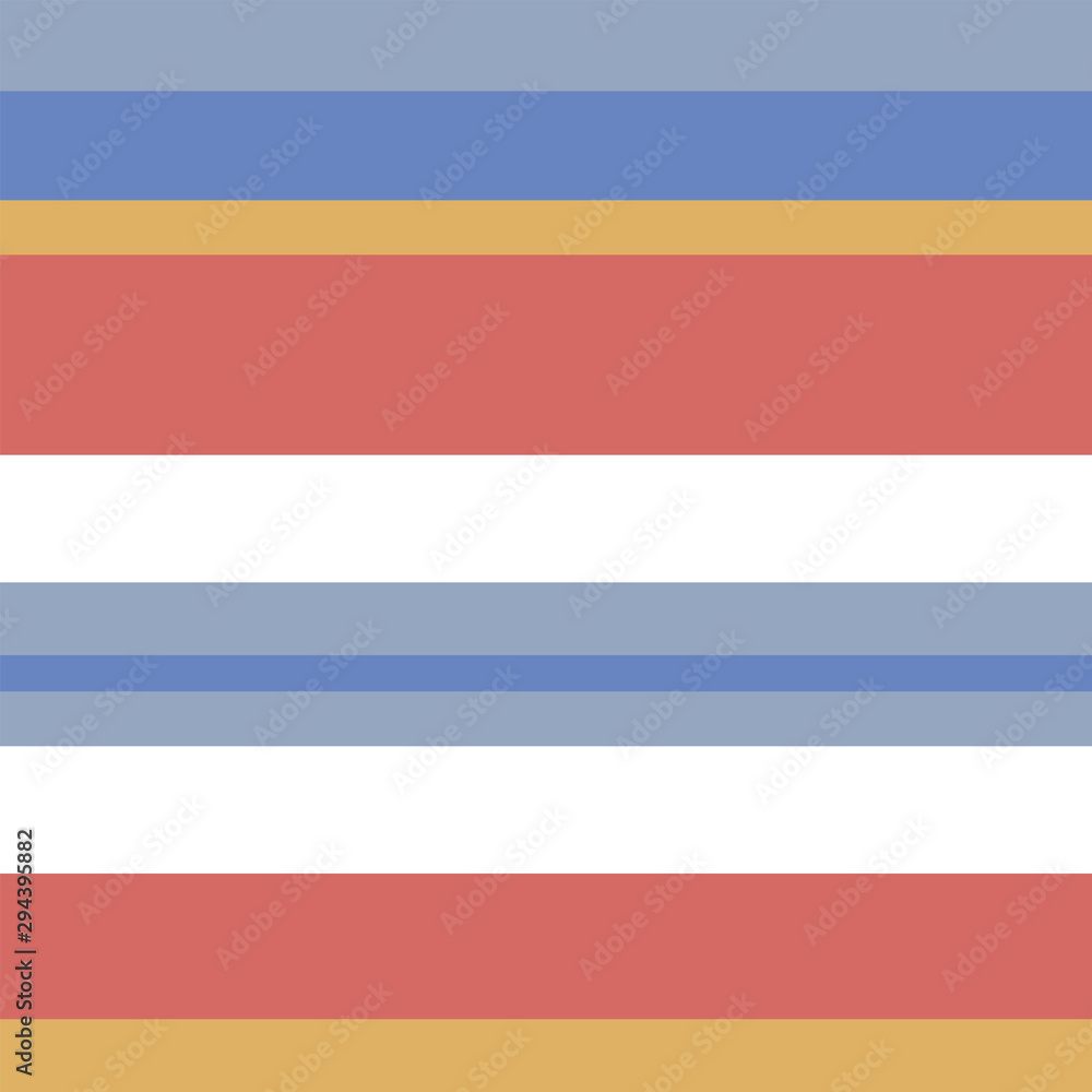 Fototapeta premium Striped seamless vector background. Horizontal stripes are stylish in color
