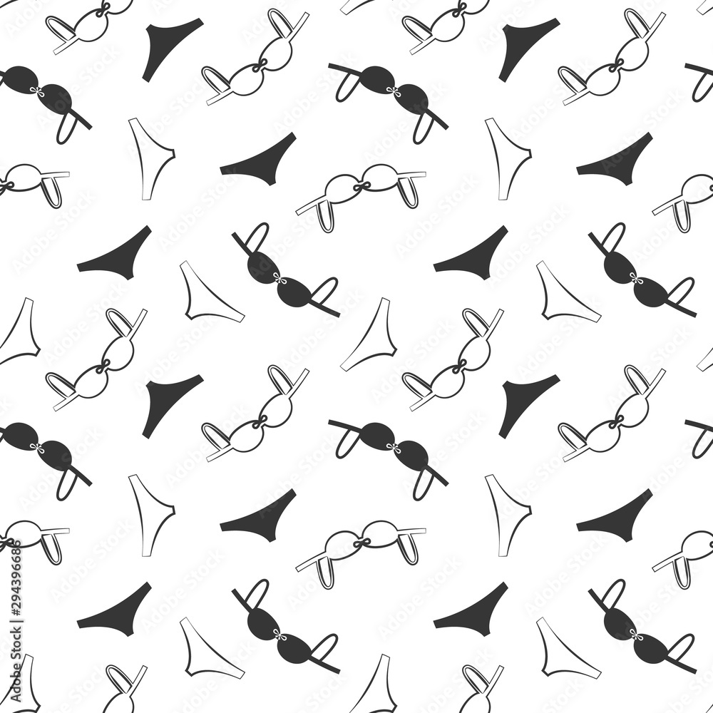 Women underwear pattern seamless Women underwear pattern seamless