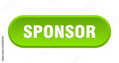 sponsor button. sponsor rounded green sign. sponsor
