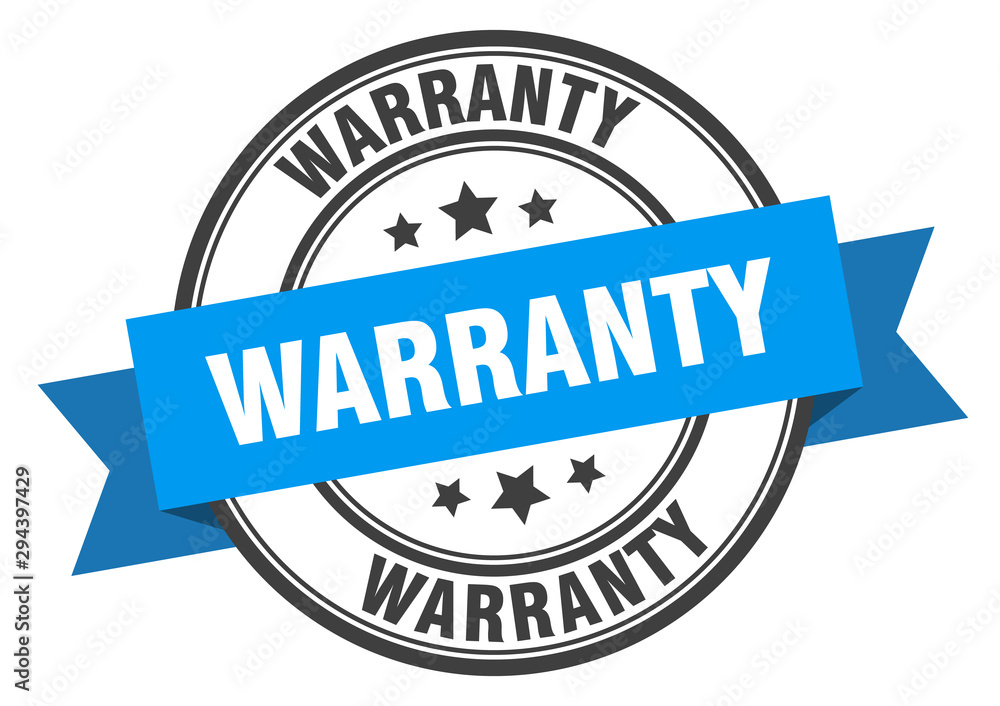 Fototapeta premium warranty label. warranty blue band sign. warranty