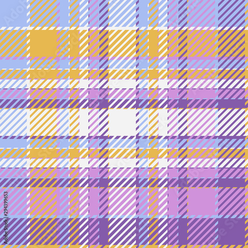 Plaid or tartan vector is background or texture in many color