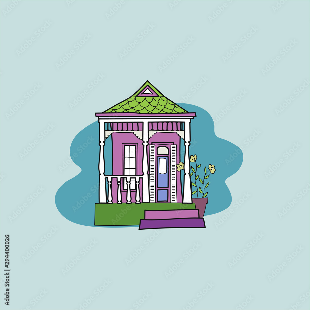 New Orlean shotgun House New Orlean shotgun House