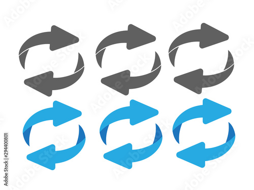 Reverse Exchange icon. Flip over or turn arrow. Reverse sign