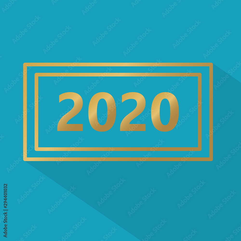 golden 2020 year concept- vector illustration golden 2020 year concept- vector illustration