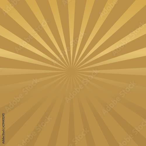 golden sunburst background- vector illustration