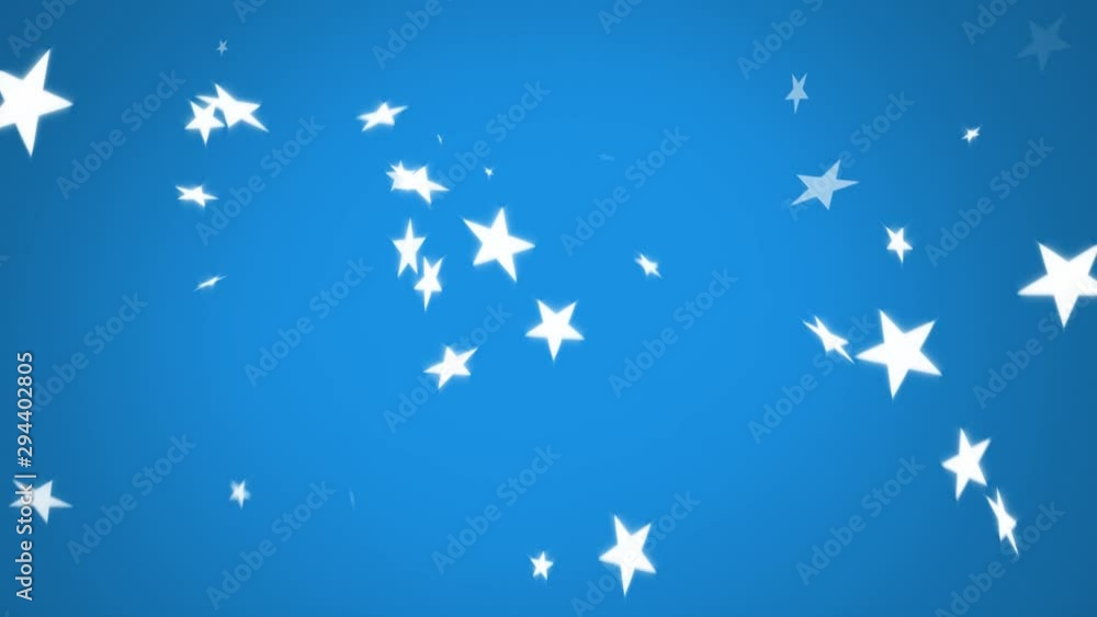 Stars falling on a blue background Stars falling on a blue background