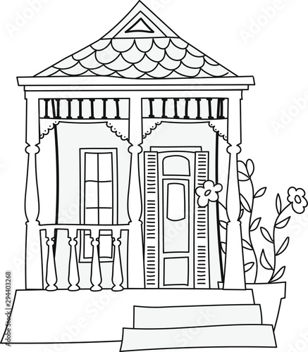 Original New Orleans Shotgun House.