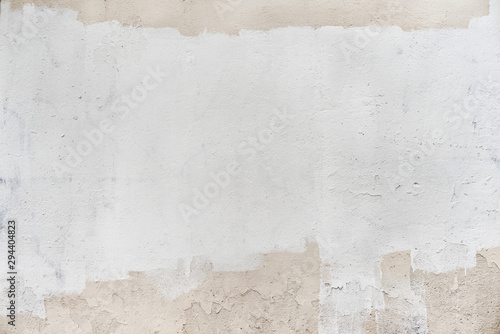 white background of natural cement or stone old wall texture photo