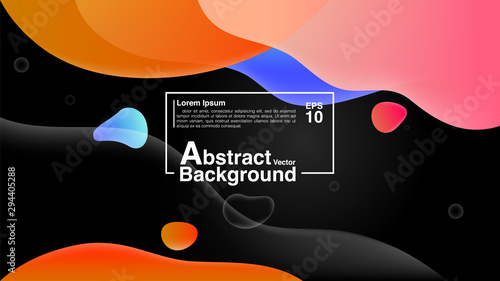 Background From Fluid Shapes Composition Concept. Lava Lamp Modern Background Abstract. Vector EPS 10