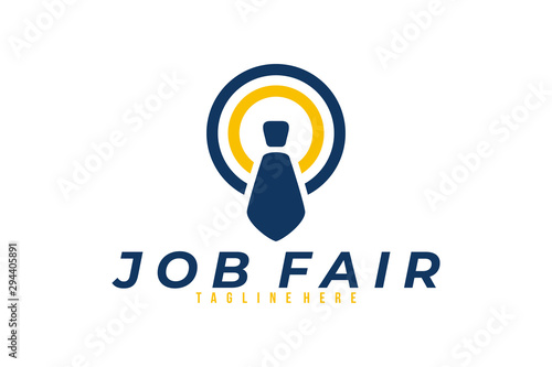 job fair logo icon vector isolated