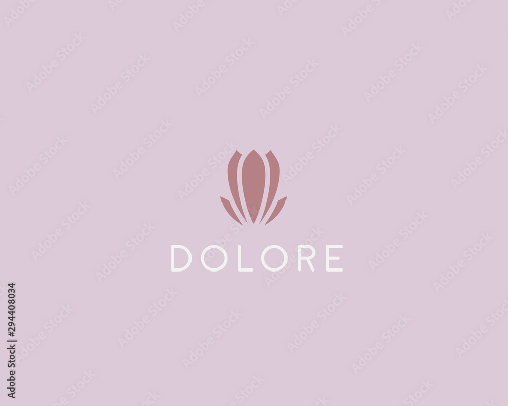 Abstract flower logo icon design abstract modern minimal style illustration. Park spa vector emblem sign symbol mark logotype Abstract flower logo icon design abstract modern minimal style illustration. Park spa vector emblem sign symbol mark logotype