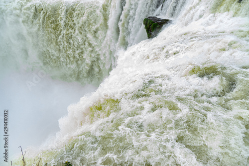Obraz na płótnie View of Iguazu fall, a magnificent waterfall in Brazil and Argentina w salonie
