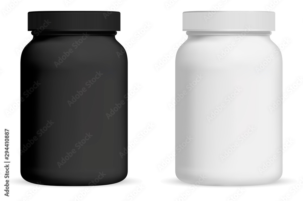 HDPE Medical 250cc 500cc 3800c Pharmaceutical Storage Jar Black Pill PE  Plastic Black Protein Powder Bottle for Medicine with Spoon - China Plastic  Jars with a Spoon, HDPE Protein Powder Container Bottles