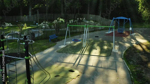 Ghost on a swing (Fort-Louis, France) photo