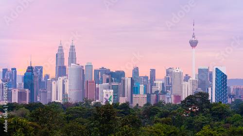 Pastel Color of Kuala Lumpur City Malaysia 